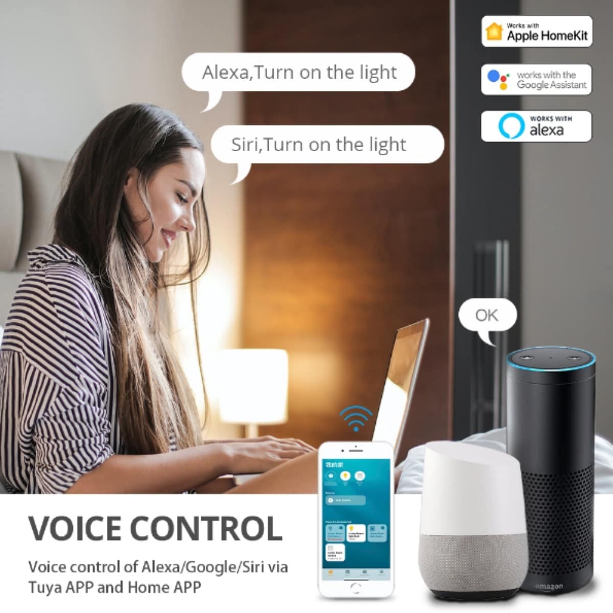 Tuya Zigbee Hub work with Homekit ZMHK-01 Smart Home BridgeZigbee Smart Home control curtain light switch sensor - Image 2