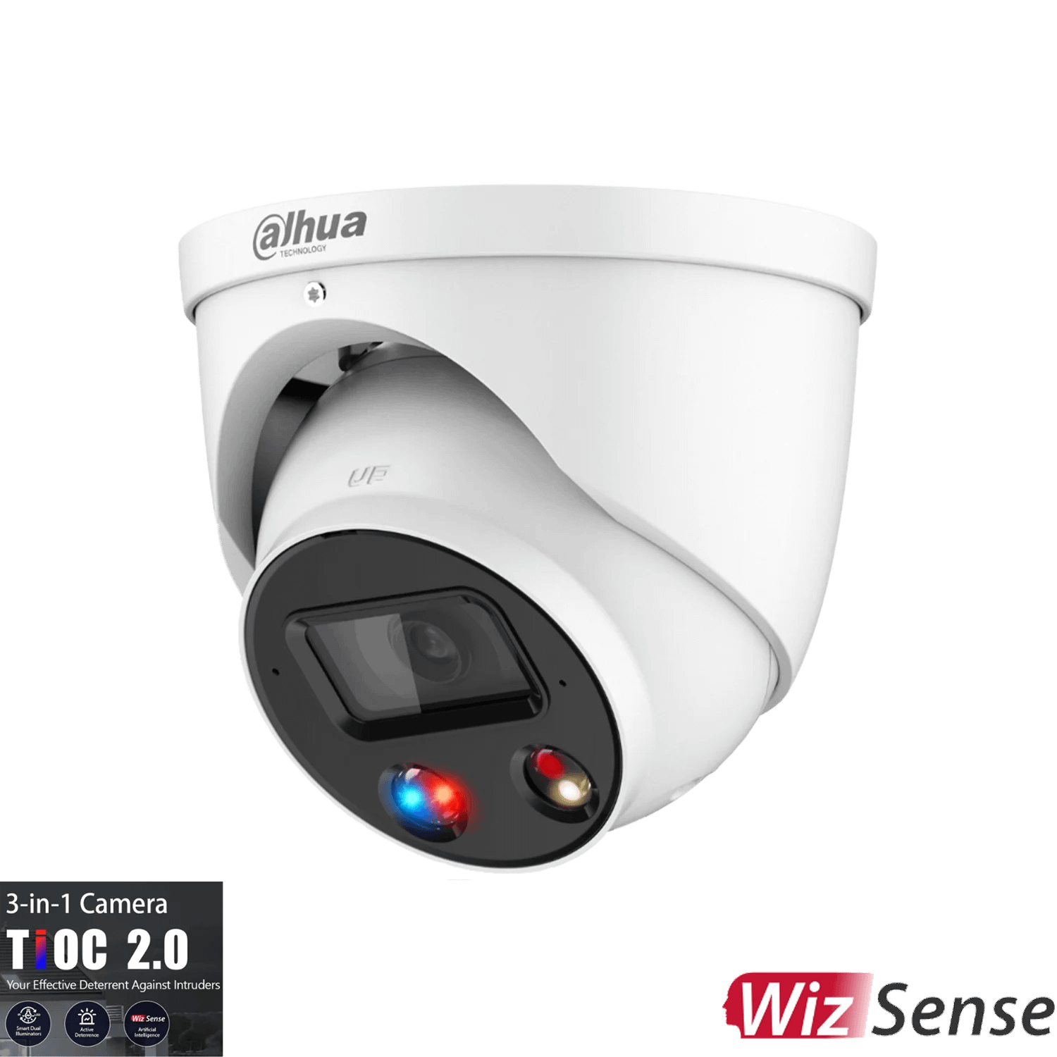 DAHUA 6MP TIOC 2.0 ACTIVE DETERRENCE TURRET FIXED CAMERA DH-IPC-HDW3649H-AS-PV-ANZ