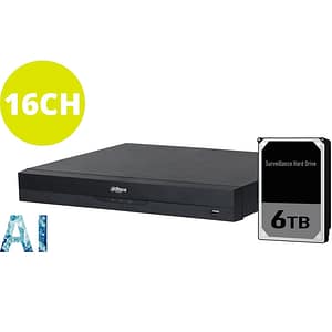 DAHUA 16CH NVR WITH 6TB INSTALLED