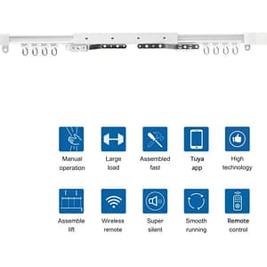 Tuya Smart Homekit Curtain Motor Zigbee Electric Motor with 8.1 meter Track
