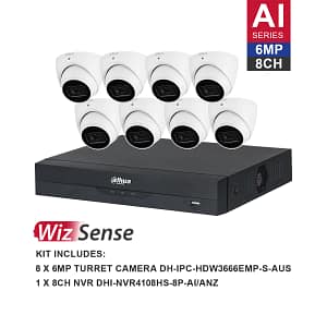DAHUA 6MP 8CH KIT WITH 8 x IP AMERAS (NO HDD INCLUDED: OPTIONAL)