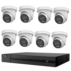 8 Hilook 6MP camera Kit 8 x IP Turret Cameras + 8CH NVR
