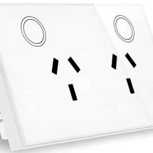 akubela zigbee wall power socket 2 heads white