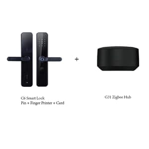 EOFY Special Akubela C6 Smart Lock with Zigbee Hub kit