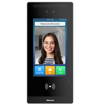 AKUVOX E18C 7 INCH TOUCHSCREEN LINUX VIDEO DOOR PHONE With Facial Recognition