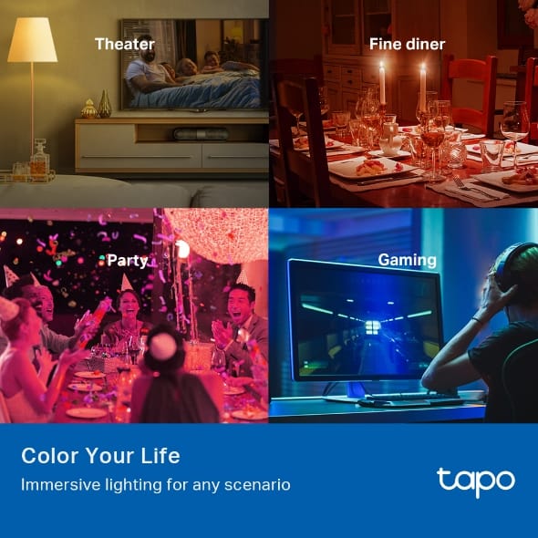 TP-Link Tapo Smart Wi-Fi Light Bulb, Multicolor L530B - Image 7